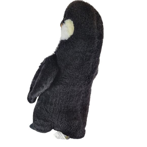 Kellytoy Jazwares Penguin Plush Stuffed Animal 18" Black White Orange Beak - Picture 8 of 16